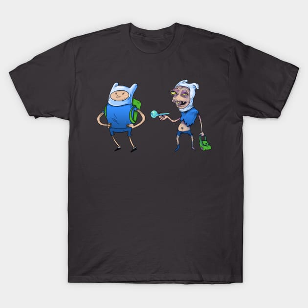 finn on crack T-Shirt by idrawcartoons